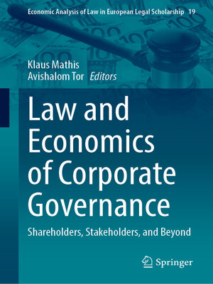 cover image of Law and Economics of Corporate Governance